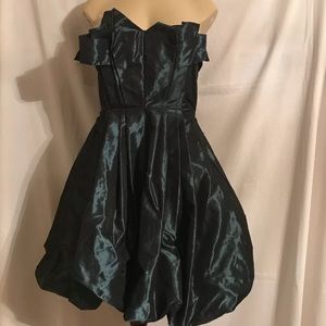 Diane von Furstenberg teal sleeveless formal, 8